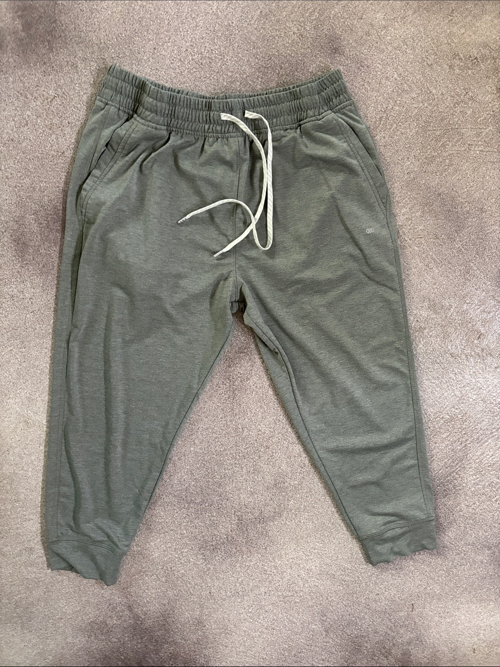 Men’s Leg3nd Olive Green Drawstring Jogger Pants (XL)